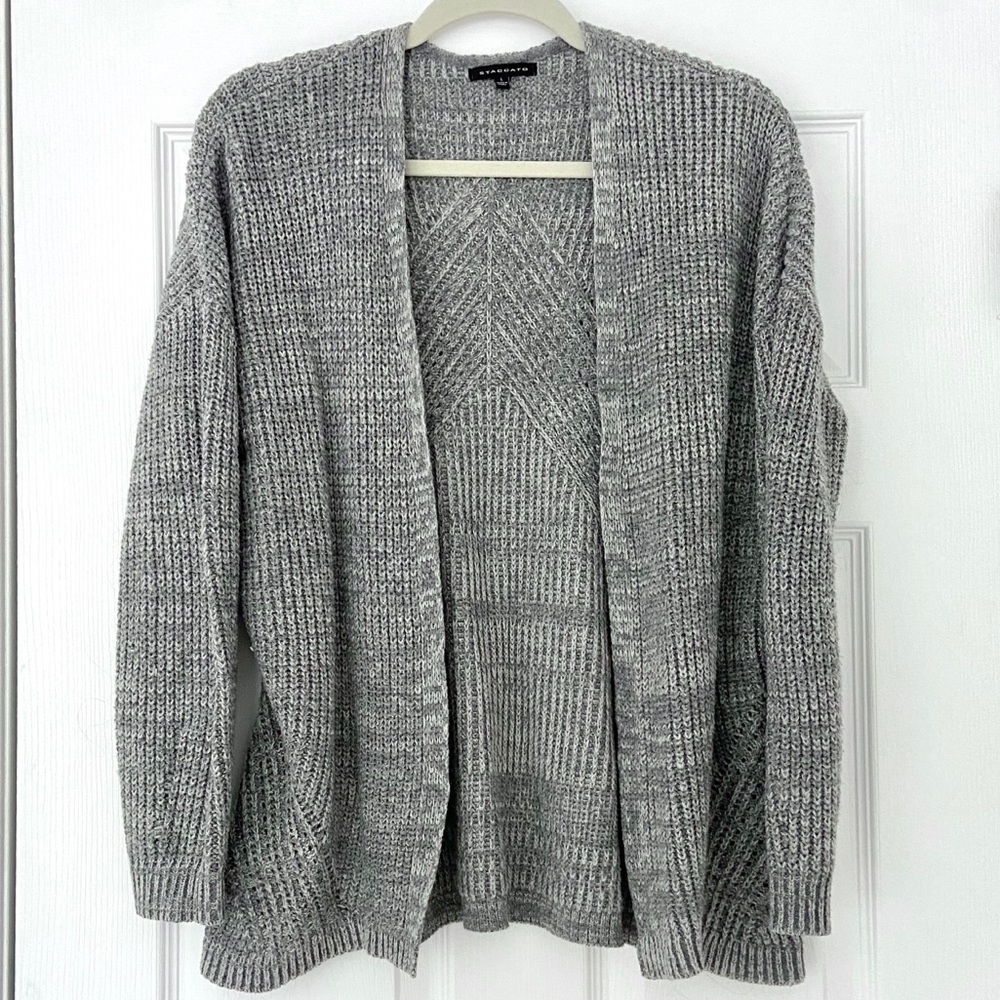 Staccato Open Front Knit Sweater